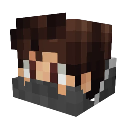 achim300 Minecraft avatar head, 3D render