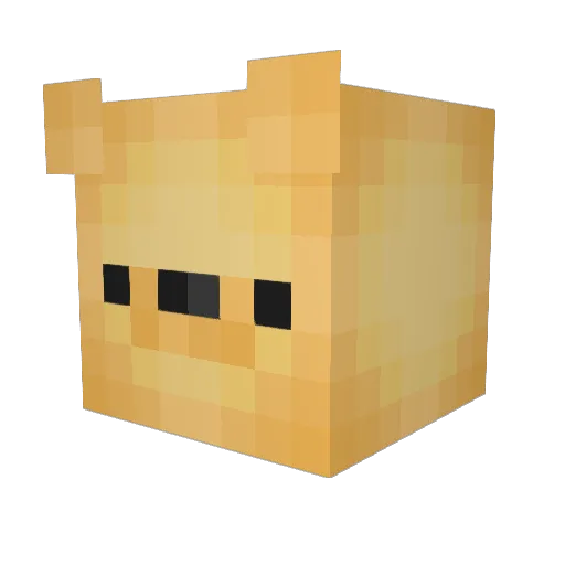 achmon Minecraft avatar head, 3D render