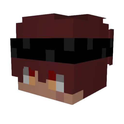 achonacho_ Minecraft avatar head, 3D render