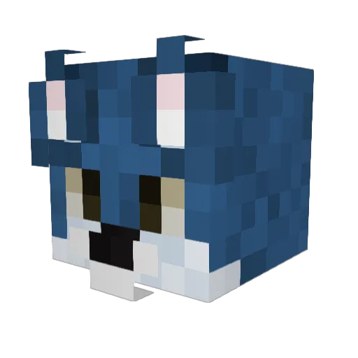 achriid Minecraft avatar head, 3D render