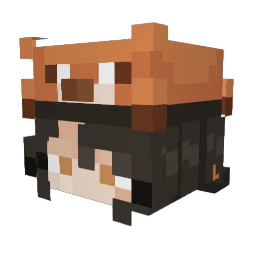 achtcla Minecraft avatar head, 3D render