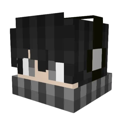 achui69 Minecraft avatar head, 3D render