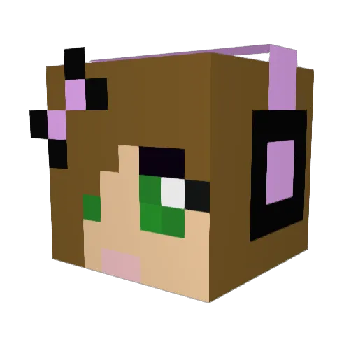 acid1212 Minecraft avatar head, 3D render