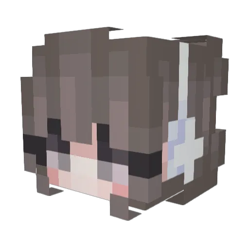 acid_9002 Minecraft avatar head, 3D render