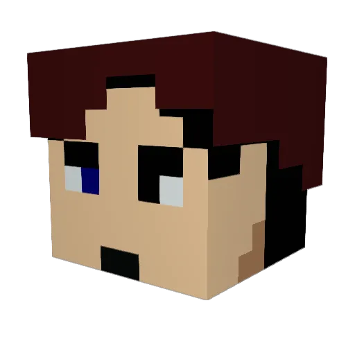 acidbreaker Minecraft avatar head, 3D render