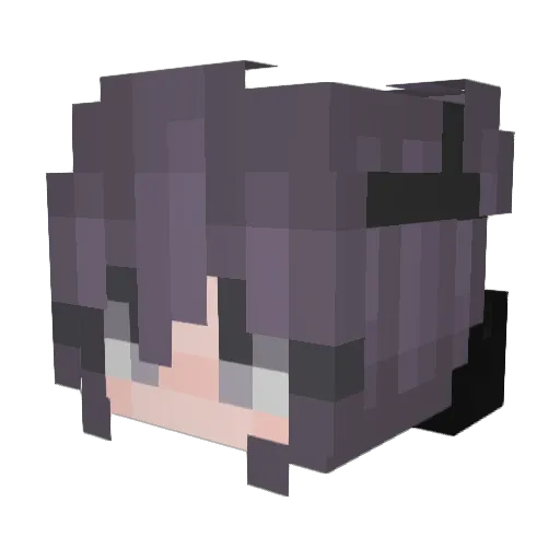 acidfreepaper Minecraft avatar head, 3D render