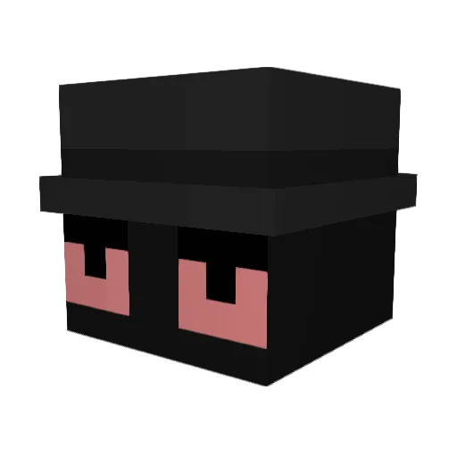 acidplug Minecraft avatar head, 3D render