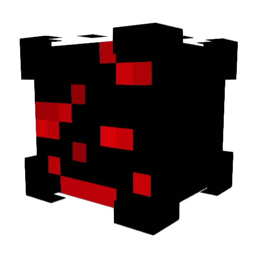 acierated Minecraft avatar head, 3D render