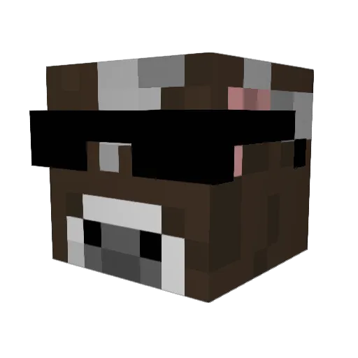 acinta Minecraft avatar head, 3D render