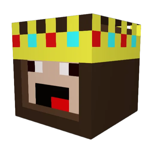 acioli_SH Minecraft avatar head, 3D render