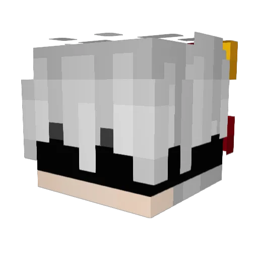aciroxserox Minecraft avatar head, 3D render