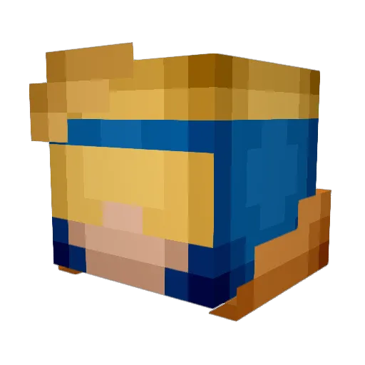 acissej8 Minecraft avatar head, 3D render