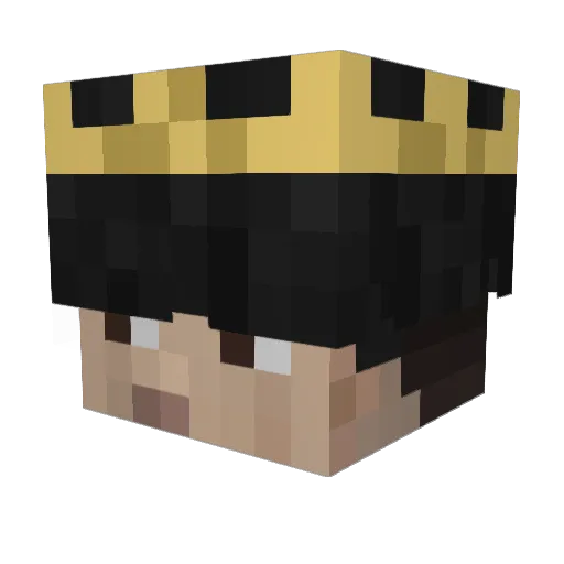 acixa Minecraft avatar head, 3D render