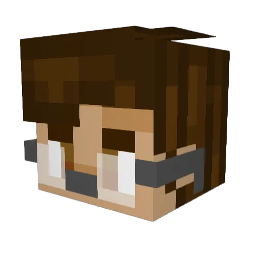 ackap124 Minecraft avatar head, 3D render