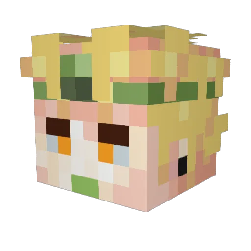 ackerman65 Minecraft avatar head, 3D render