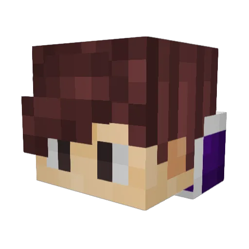 acko1337 Minecraft avatar head, 3D render