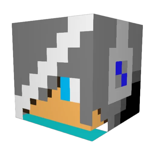 aclimits Minecraft avatar head, 3D render
