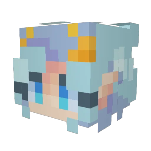 aclin14 Minecraft avatar head, 3D render