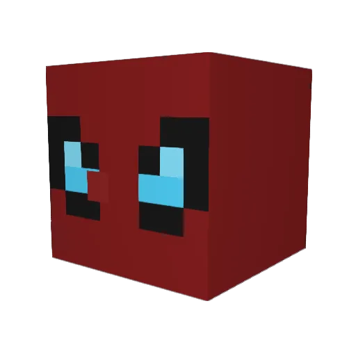 acloshh Minecraft avatar head, 3D render
