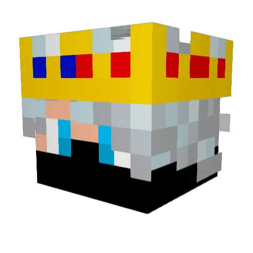 aclt1002 Minecraft avatar head, 3D render