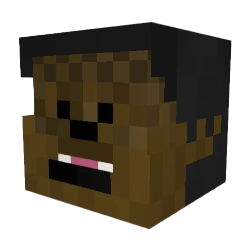 acmeroofing Minecraft avatar head, 3D render