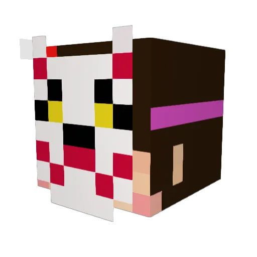 acomone Minecraft avatar head, 3D render
