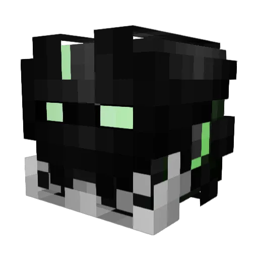 acorbac Minecraft avatar head, 3D render