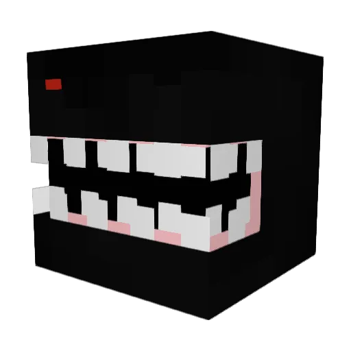 acorpsed Minecraft avatar head, 3D render