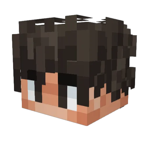 acortess Minecraft avatar head, 3D render