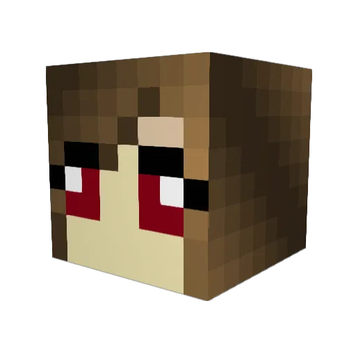 acounihan Minecraft avatar head, 3D render