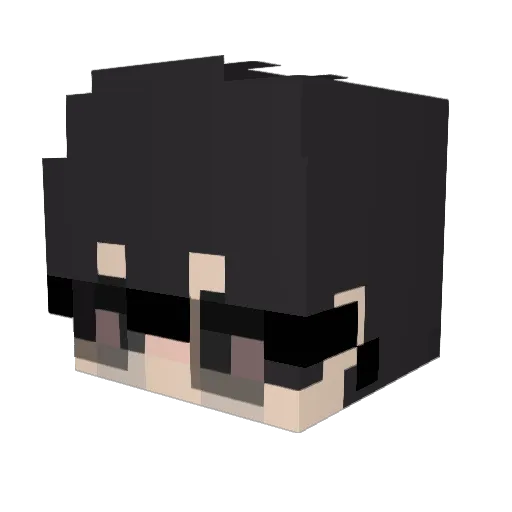 acquire1me Minecraft avatar head, 3D render