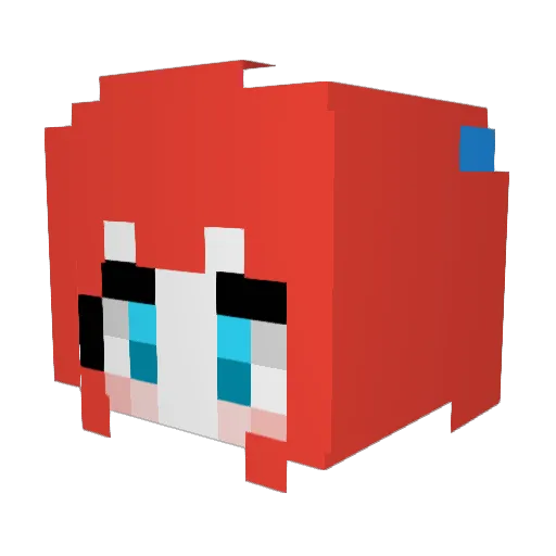 acridgamessss Minecraft avatar head, 3D render