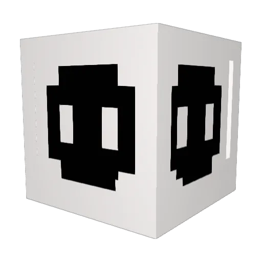 acrisA Minecraft avatar head, 3D render