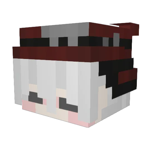 acrxtz10k Minecraft avatar head, 3D render