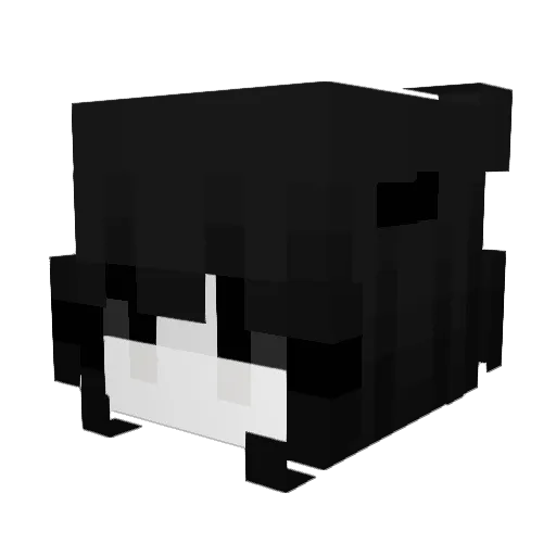 acryylic Minecraft avatar head, 3D render