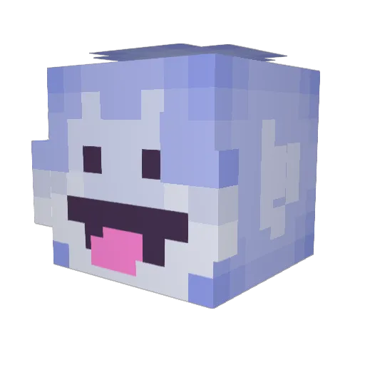 acsmz Minecraft avatar head, 3D render