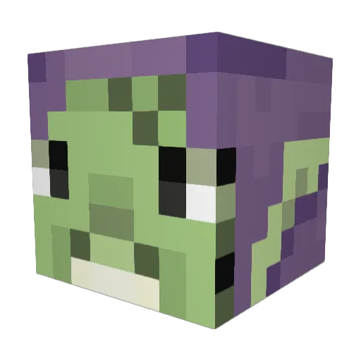 acthacker Minecraft avatar head, 3D render