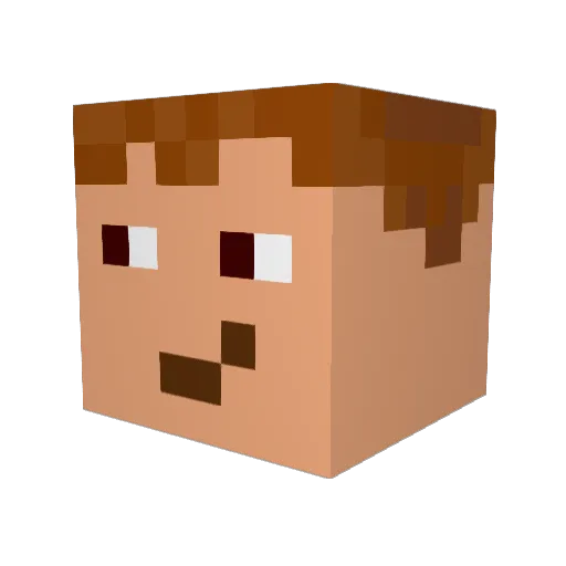 actioncraft99 Minecraft avatar head, 3D render