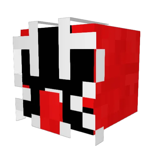 actionjaxonwade Minecraft avatar head, 3D render