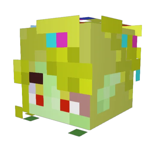 actor765 Minecraft avatar head, 3D render