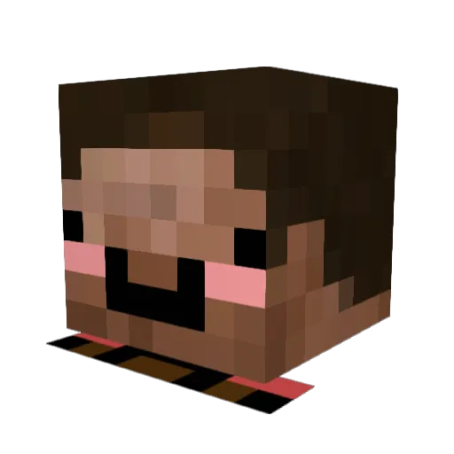 actualCooper Minecraft avatar head, 3D render