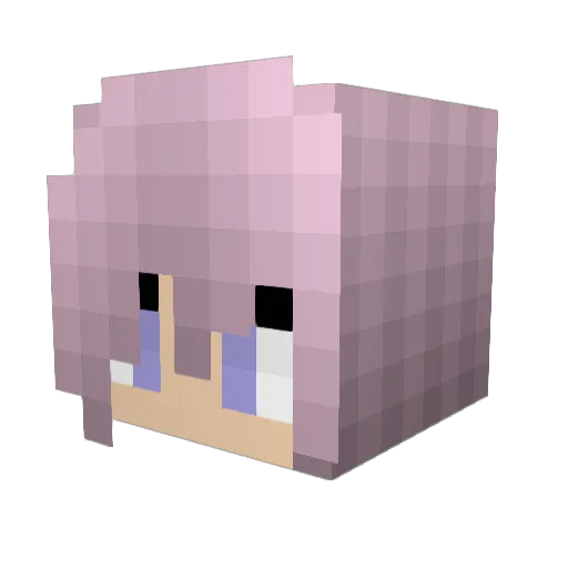 actualcrona Minecraft avatar head, 3D render