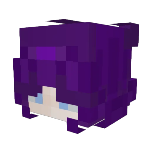actually_rj Minecraft avatar head, 3D render