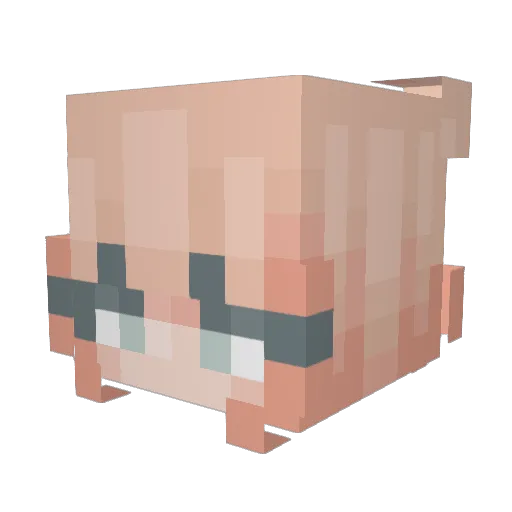 actuallyallie Minecraft avatar head, 3D render