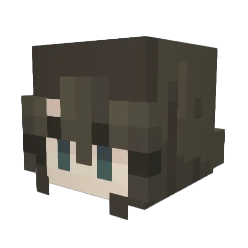 actuallyshae Minecraft avatar head, 3D render
