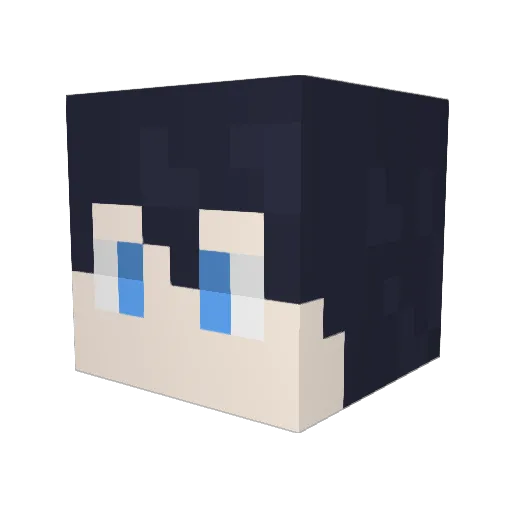 actualvirus Minecraft avatar head, 3D render