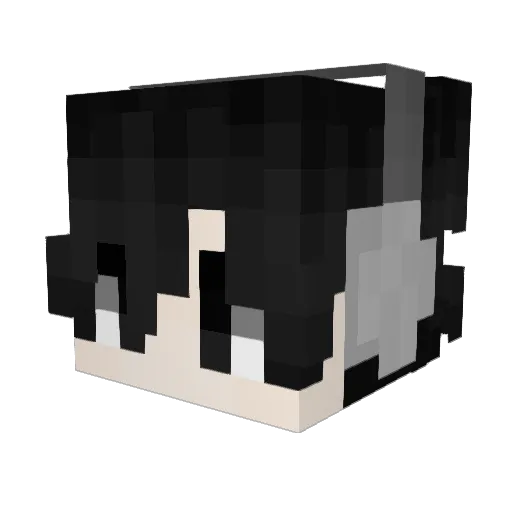 acuraki Minecraft avatar head, 3D render