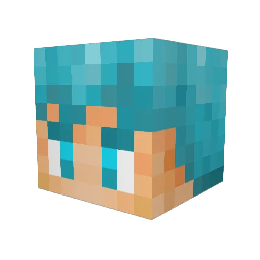 acurax90 Minecraft avatar head, 3D render