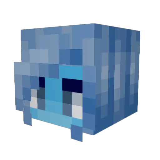 acutenut Minecraft avatar head, 3D render
