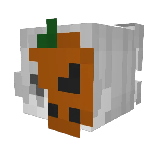 acuumi Minecraft avatar head, 3D render